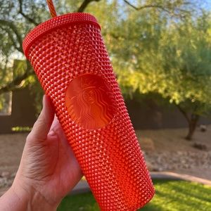 Starbucks Fall Venti studded orange tumbler. NWT